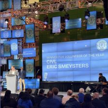 Opa accepts volunteer of the year